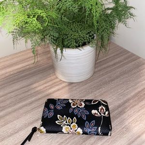 Tory Burch blossom continental zip wallet.